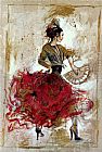 Flamenco Dancer Flamenco dancer with fan painting